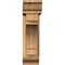 Ekena Millwork Merced Traditional Rough Sawn Bracket w/ Offset Brace, Western Red Cedar, 6"W x 22"D x 22"H BKT0604X22X22MRC01RWR - alternate 2